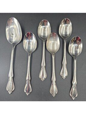 Oneida Oneidacraft Deluxe Stainless Chateau 5 Soup 1 Serving Spoons Replacements